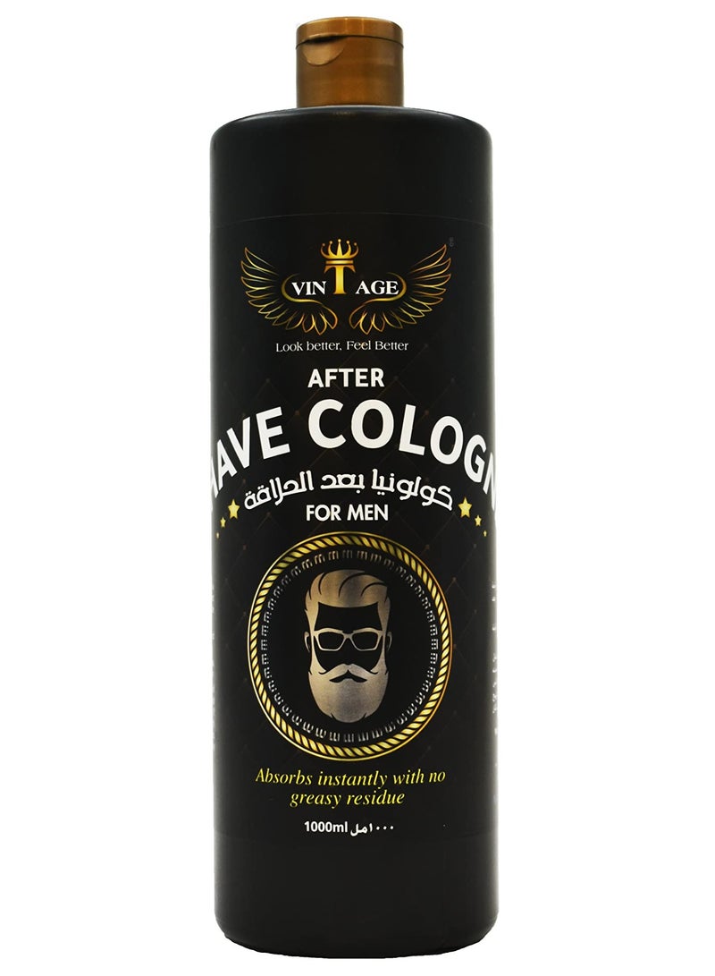 فينتاج كولونيا ما بعد الحلاقة للرجال من Vintage – تهدئ الاحمرار والتهيج – ترطيب وانتعاش لبشرتك – تحمي من الجروح والالتهابات. - Image 1