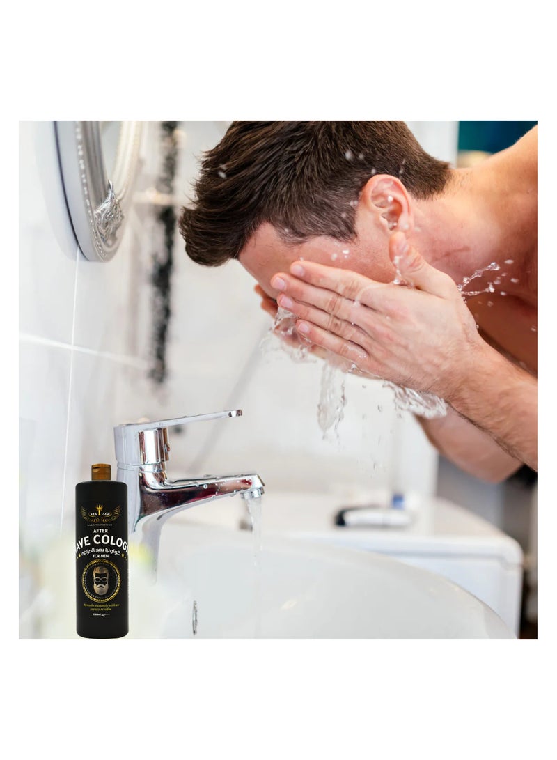 فينتاج كولونيا ما بعد الحلاقة للرجال من Vintage – تهدئ الاحمرار والتهيج – ترطيب وانتعاش لبشرتك – تحمي من الجروح والالتهابات. - Image 2