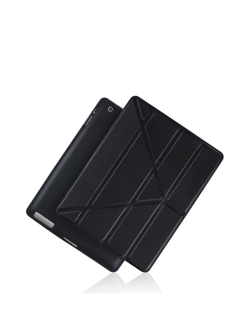 Loquat Black iPad Multi Fold Soft Shell Protective Case 
