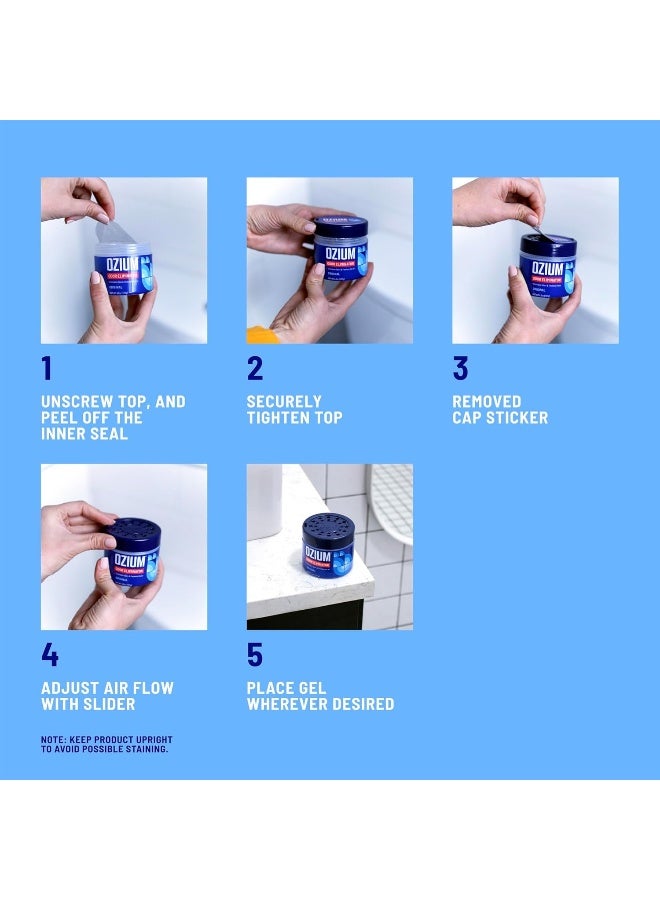 Ozium 8 Oz. Odor Eliminating Gel 6 Pack for Homes, Cars, Offices and More - Image 4