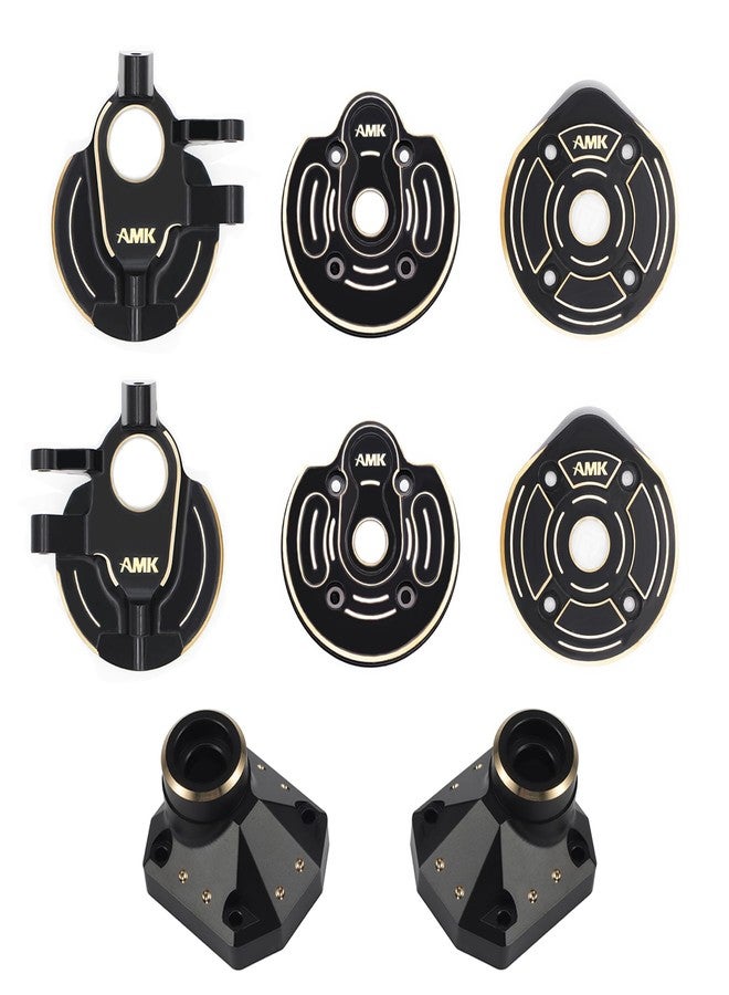 AMK 1/10 Capra Brass Kit 571g UTB10 Diff Cover Front Rear Axle Housing Portal Steering Knuckle Caps for RC Crawler Axial Capra Upgrades - Image 1