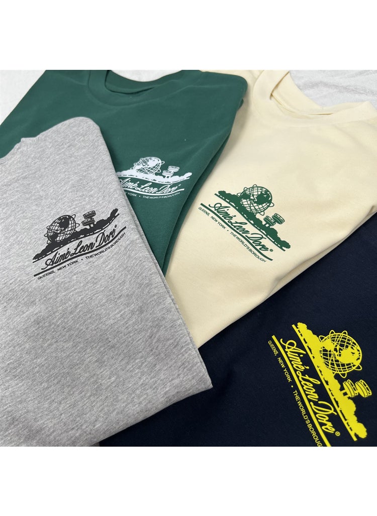 Generic - Aime Leon Dore Queens Landmark Print Tee ALD Dark blue - Image 1