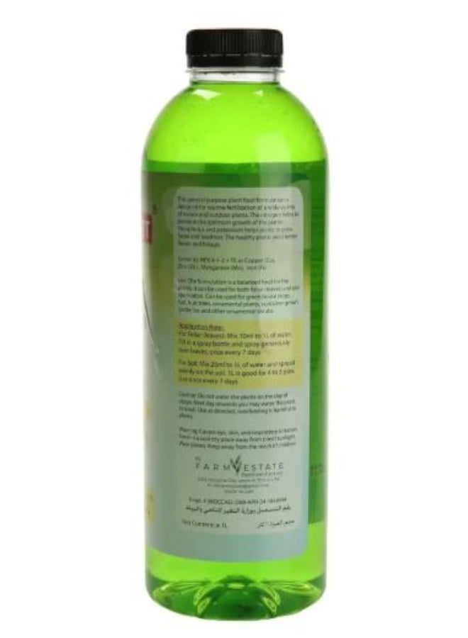 جروفاست سماد سائل سريع النمو الأفضل للنباتات الداخلية والخارجية – ١ لتر - Image 2