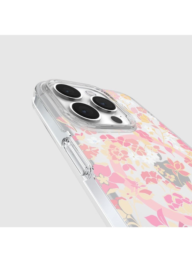 Kate Spade Floral Case Compatible with iPhone 15 Pro 2023 6.1" - 10Ft Drop Protection Cover, Made from Recycled Materials, Magsafe Wireless Charging Compatible - Flowerbed Pink Ombre - Image 3