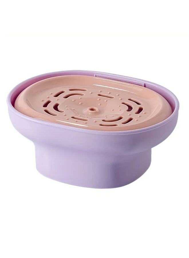 موزع صابون الأطباق الأرجواني الثقافي المضاد للتسرب، بتشغيل لمسة واحدة، منظف سطح المطبخ المدمج - Image 1