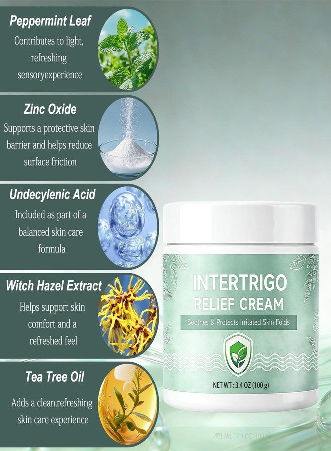 LINARTS 2Pcs Intertrigo Cream, Skin Fold Barrier Cream, Skin Fold Care & Chafing Support Cream, Fast-Drying Non-Greasy Formula for Daily Use, 3.53 oz - Image 3
