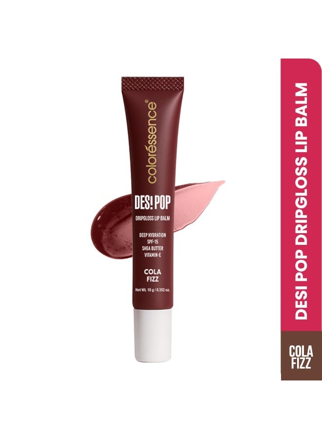 Coloressence Desi Pop DripGloss Lip Balm SPF-15, Cola Fizz, 10gm | Deep Hydration | Enriched with Vitamin E, Shea Butter & Coconut Oil - Image 5