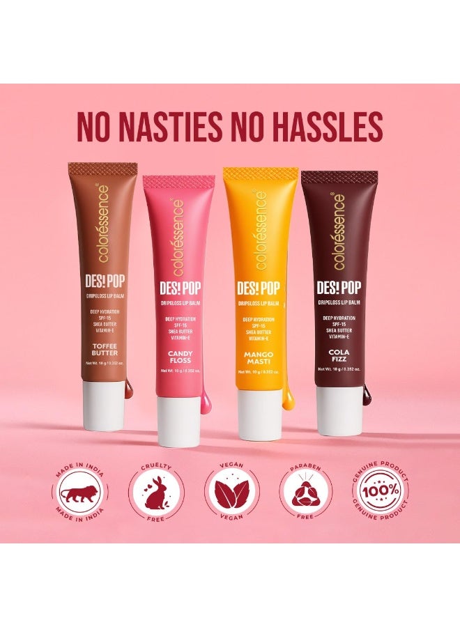 Coloressence Desi Pop DripGloss Lip Balm SPF-15, Cola Fizz, 10gm | Deep Hydration | Enriched with Vitamin E, Shea Butter & Coconut Oil - Image 2