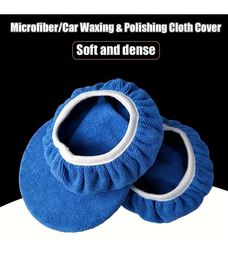 One 5-6in Microfiber Cloth For Car Polishing Waxing Dust Removal Detailing - Image 1