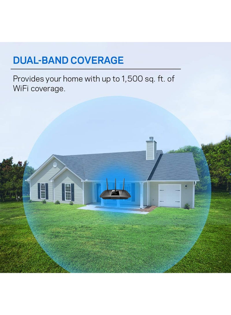 لينكسيس راوتر لاسلكي ذكي ثنائي النطاق أسود - Image 5