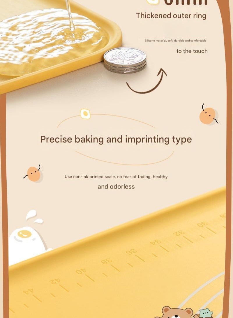 Rubbing Pad Silicone Rolling Pad Cake Making Tool Baking Pad Food Grade Silicone Household Thick Flour  - Image 2