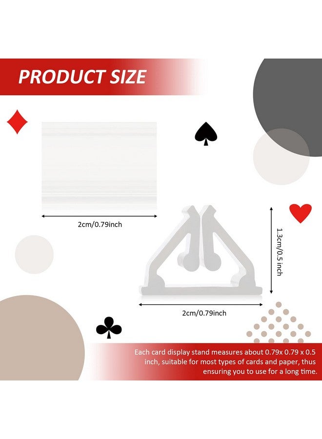 Maitys 30 Pieces Game Card Stands Plastic Card Stands DIY Board Stand for Party Favor (Transparent) - Image 2
