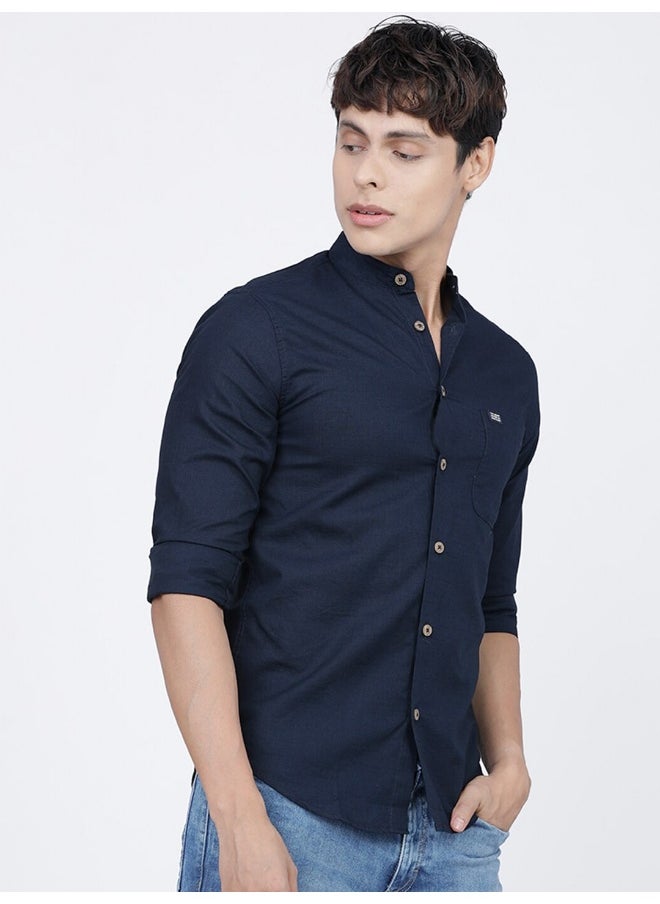 Navy Slim Fit Casual Plain Shirt - pzsku/ZE23E7DA05B63F0C712D2Z/45/_/1735563318/0fc69a2d-c85d-4f92-8fce-5ed6ec0c97e1