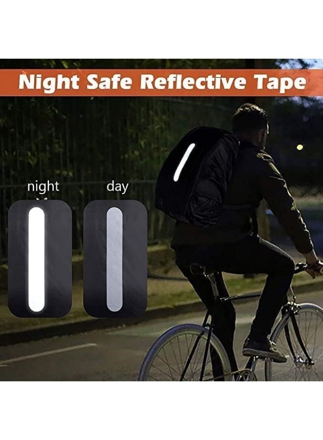 2 Pack Waterproof Rain Cover for Backpack, Backpack Rain Cover with Reflective Strip，Rucksack Rain Cover for Bicycling/Hiking - Image 3