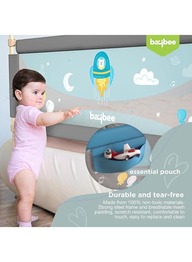 BAYBEE Single Side Bed Rail Guard Barrier for Baby - Image 2