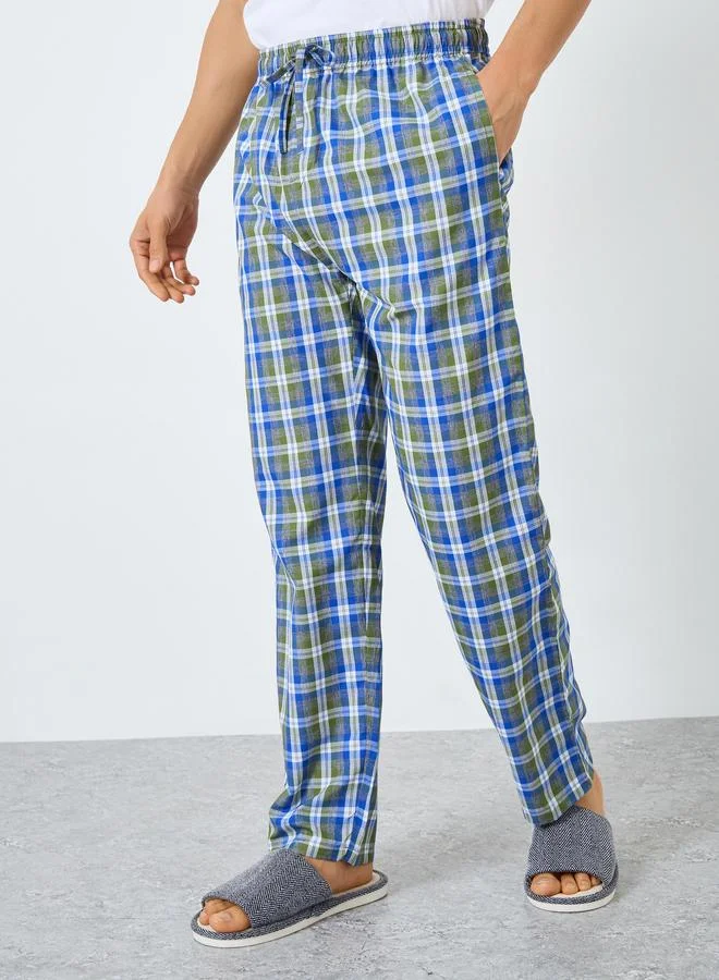 ستايلي مجموعة من 2 بنطال بيجاما قطن بقصة مريحة
