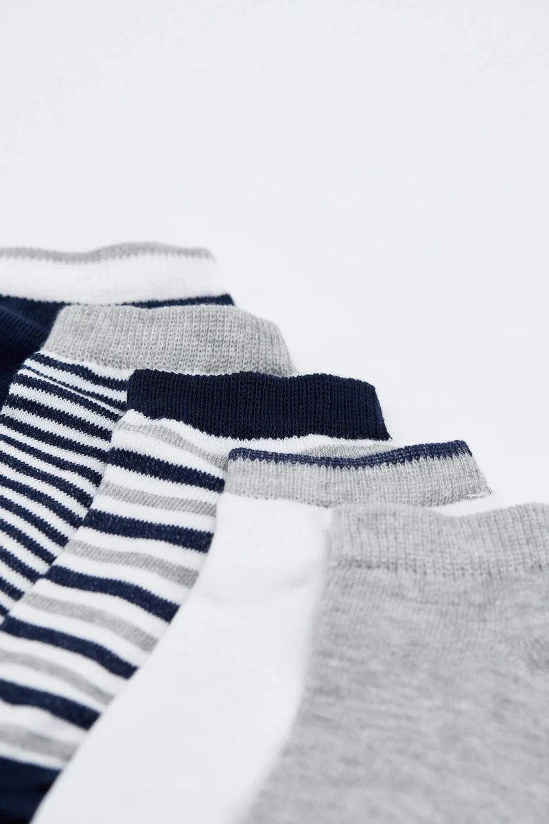 ديفاكتو Boys Cotton 5 Pack Short Socks