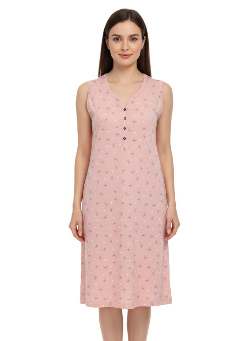 Women’s Long Summer Nightgown – Cotton Soft