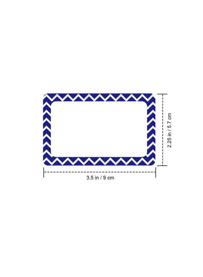 Cualfec 300 Cute Chevron Name Tag Stickers Colorful Border Name Labels for School, Office, Home Can Be Used on Clothes, Storage Boxes, Packages - Updated Stronger Stickiness - Image 3