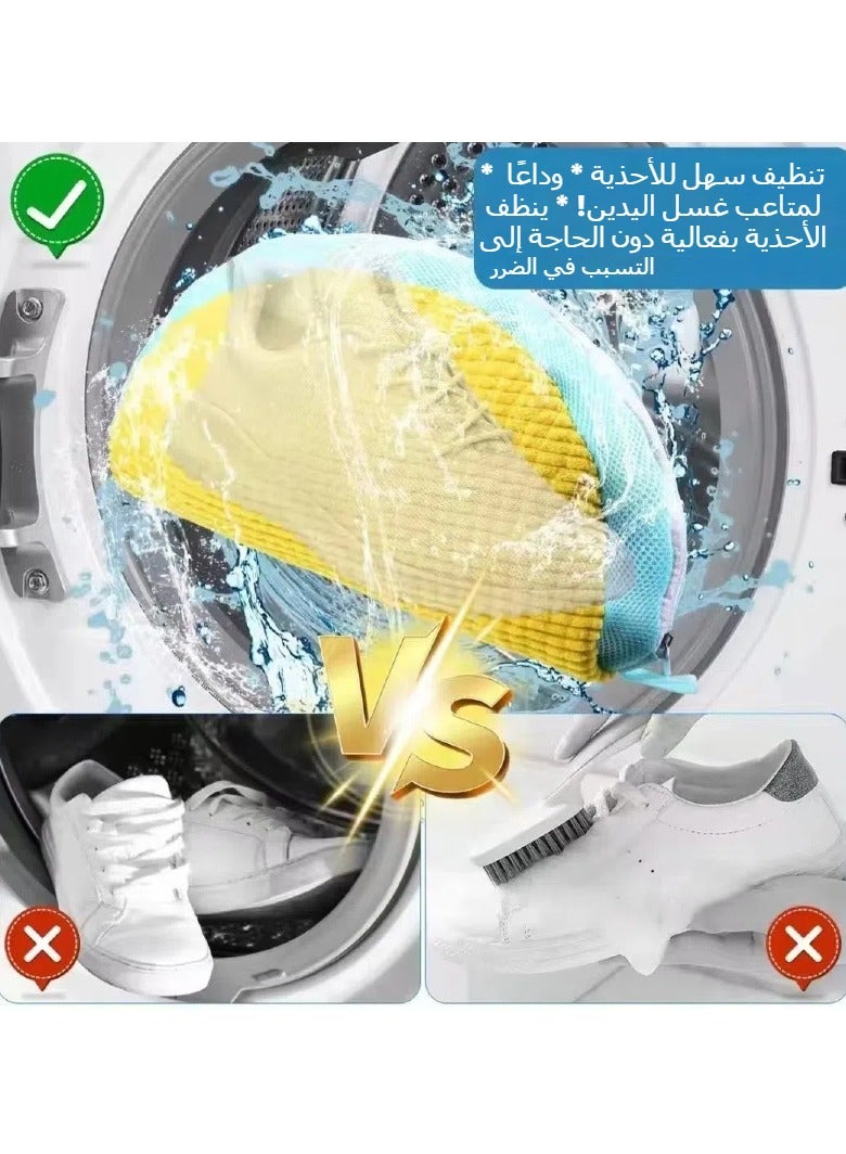 Shoe washing bag New thickened reusable washing machine special shoe protective bag Chenier mesh cleaning bag - Image 4