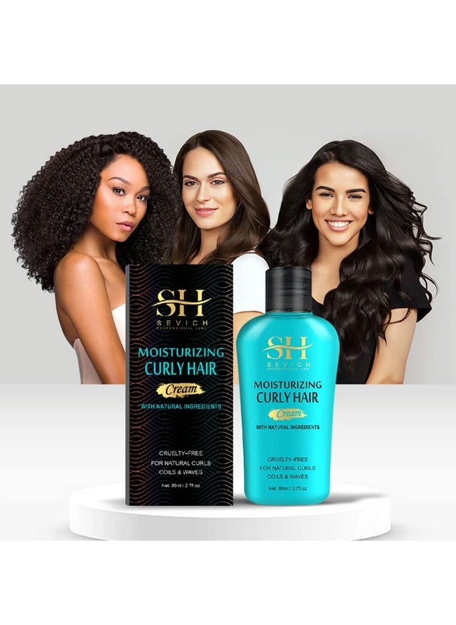 Sevich - Evich Moisturizing Curl Hair Cream Curl Hair Defining & Enhancing Lotion Moisture Curling Styling Cream For Wavy Dry Or Damaged Hair 2.7Floz - Image 1