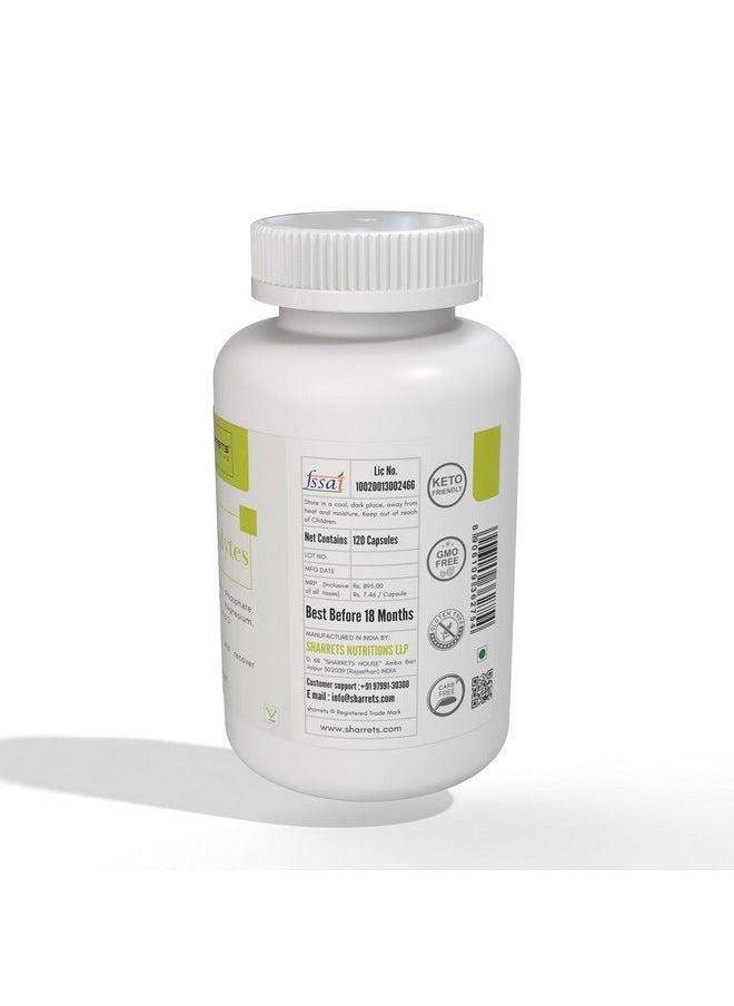 Sharrets Electrolytes 120 Capsules -Essential Minerals (K,P, Na,Cl, Mg,Ca) And Vitamins C, D, & K2- For Optimal Energy & Hydration.  - Image 3