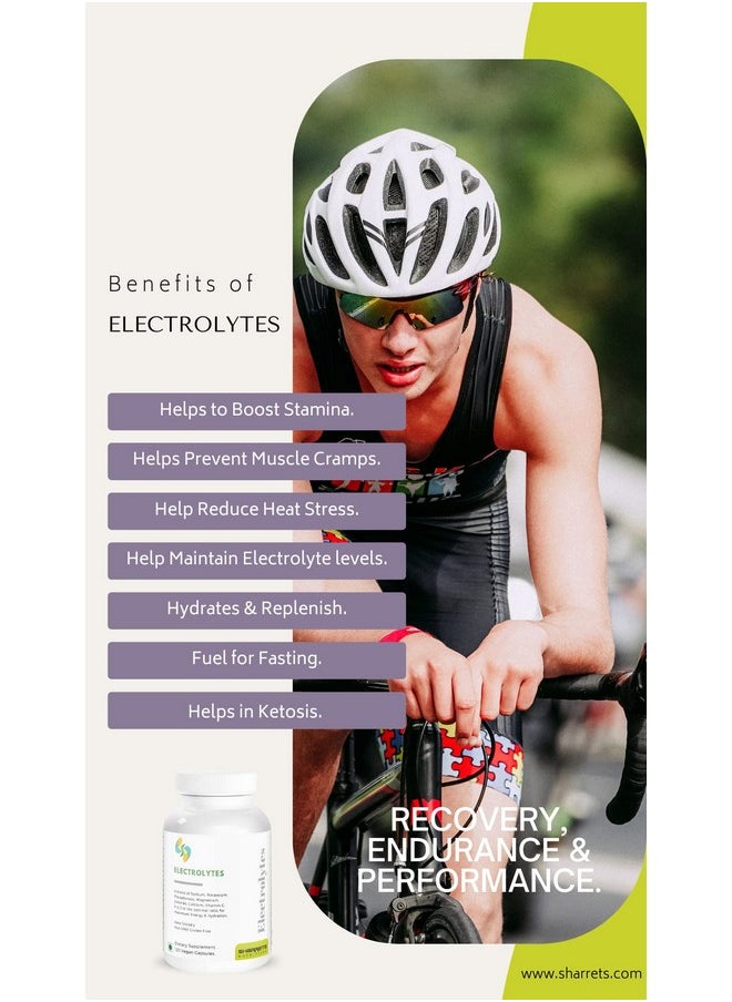 Sharrets Electrolytes 120 Capsules -Essential Minerals (K,P, Na,Cl, Mg,Ca) And Vitamins C, D, & K2- For Optimal Energy & Hydration.  - Image 4