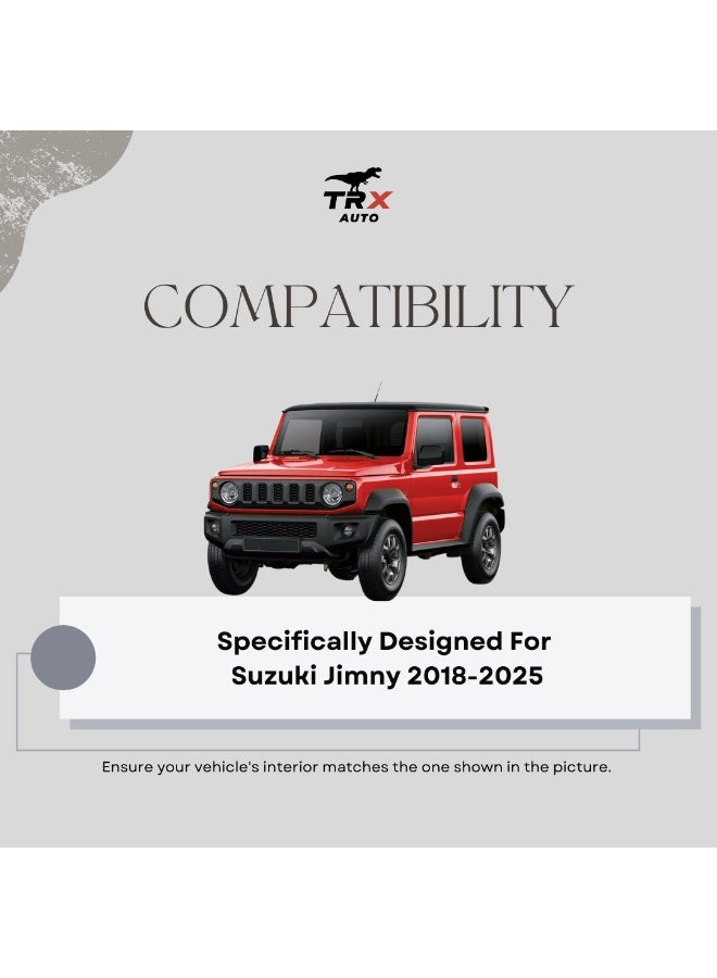  تي ار اكس اوتو حامل الهاتف المغناطيسي TRX AUTO مع الشحن اللاسلكي Qi2 لسوزوكي جيمني 2 بابين و4 أبواب 2018 إلى 2025 | إكسسوارات جيمني | حامل الهاتف السريع للشحن اللاسلكي - Image 4