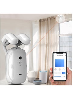 Excefore Smart Automatic Curtain Opener, Curtain Opener Electronic, Remote Control with App/Timer/Voice, Automatic Light Sensor, Add Gateways, for Google Alexa, No Remote  - Image 2