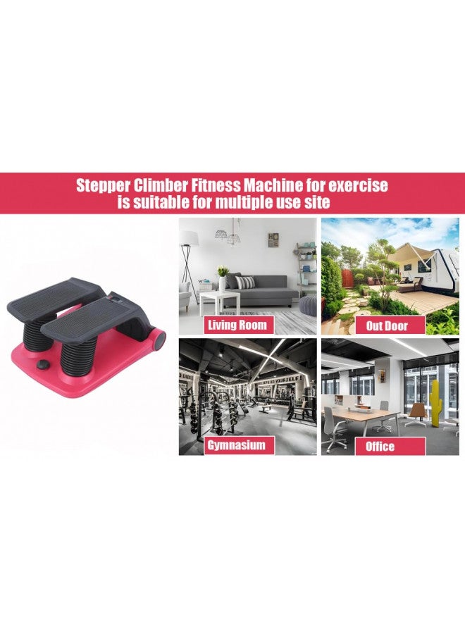E-Found E-Found Stepper Climber Fitness Machine, Air Stair Climber Stepper Machine, Cardio Training Step Climber Machine Adjustable Fitness Exercise Machine Resistance Bands, Comfortable Foot Pedals - Image 2