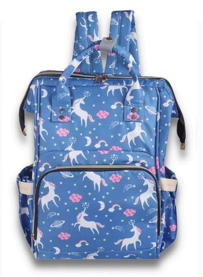Tip 'n' Top Baby Diaper Bag Backpack for Toddlers maternity bag for Travelling Baby Shower Gift Blue-Unicorn Mother backpack - Image 5