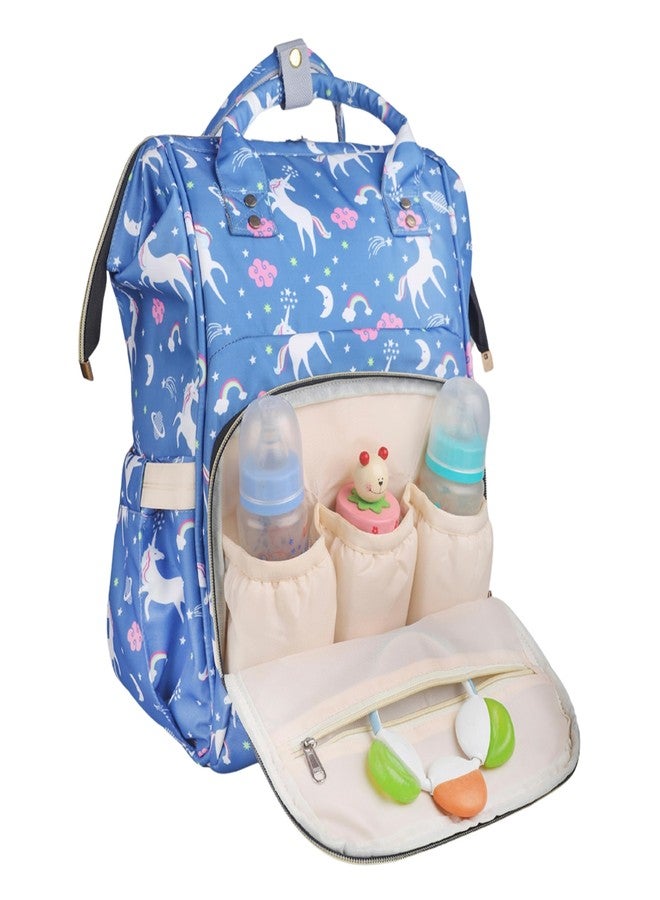 Tip 'n' Top Baby Diaper Bag Backpack for Toddlers maternity bag for Travelling Baby Shower Gift Blue-Unicorn Mother backpack - Image 2