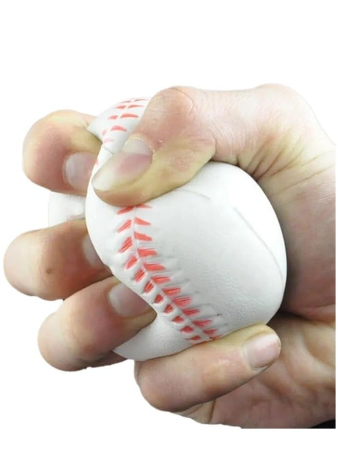 MySouq-Store Hot Hand Wrist Exercise Ball Baseball Shape Stress Relief Relaxation Squeeze Soft Foam Ball 6CM - Image 2