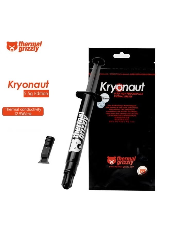 ٥.٥ جرام من معجون Thermal Grizzly Kryonaut Extreme KE الحراري لمبرد وحدة المعالجة المركزية/بطاقة الرسوميات، مركب تبريد كبير السعة، شحم سيليكون للتبريد