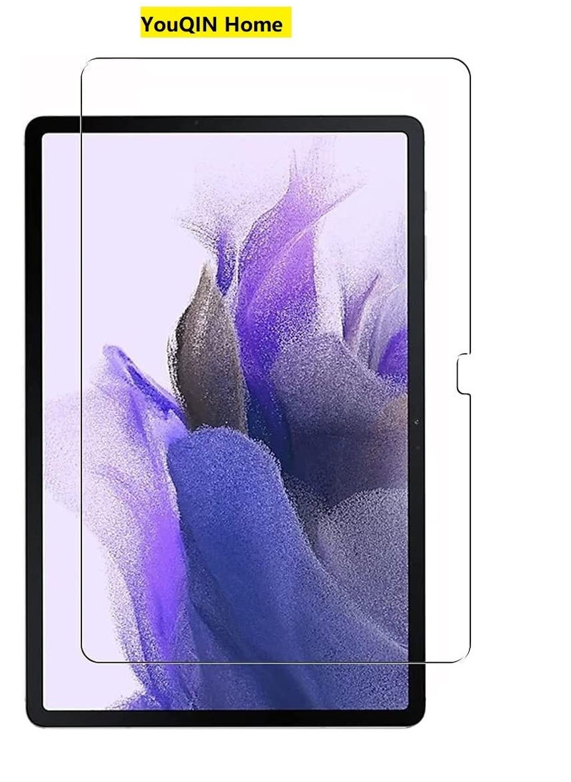 Screen Protector for Samsung Galaxy Tab S7 FE 12.4 SM-T730/T736B (2021) S Pen Support with 9H Hardness, Anti Scratch,Shatterproof and Bubble free