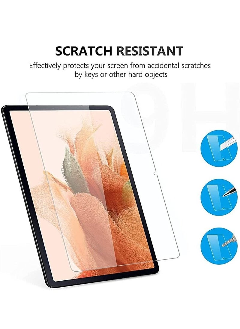 Screen Protector for Samsung Galaxy Tab S7 FE 12.4 SM-T730/T736B (2021) S Pen Support with 9H Hardness, Anti Scratch,Shatterproof and Bubble free