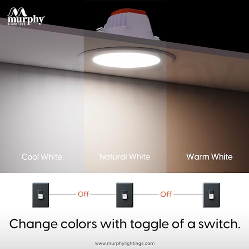 Murphy 7W VIVO 3-in-1 Round LED Conceal Panel Light | Color Changing (Cool White/Warm White/Natural White) – Suited for 3-inch Concealed Box – Pack of 10 - Image 2