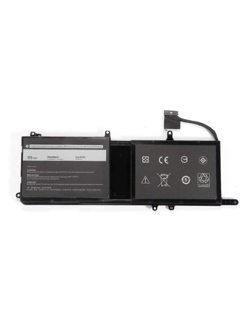 Terabyte New 9NJM1 11.4V 99Wh 8820mAh Replacement Laptop Battery Compatible for Dell Alienware 17 R4 15 R3 MG2YH 9NJM1 01D82 - Image 1