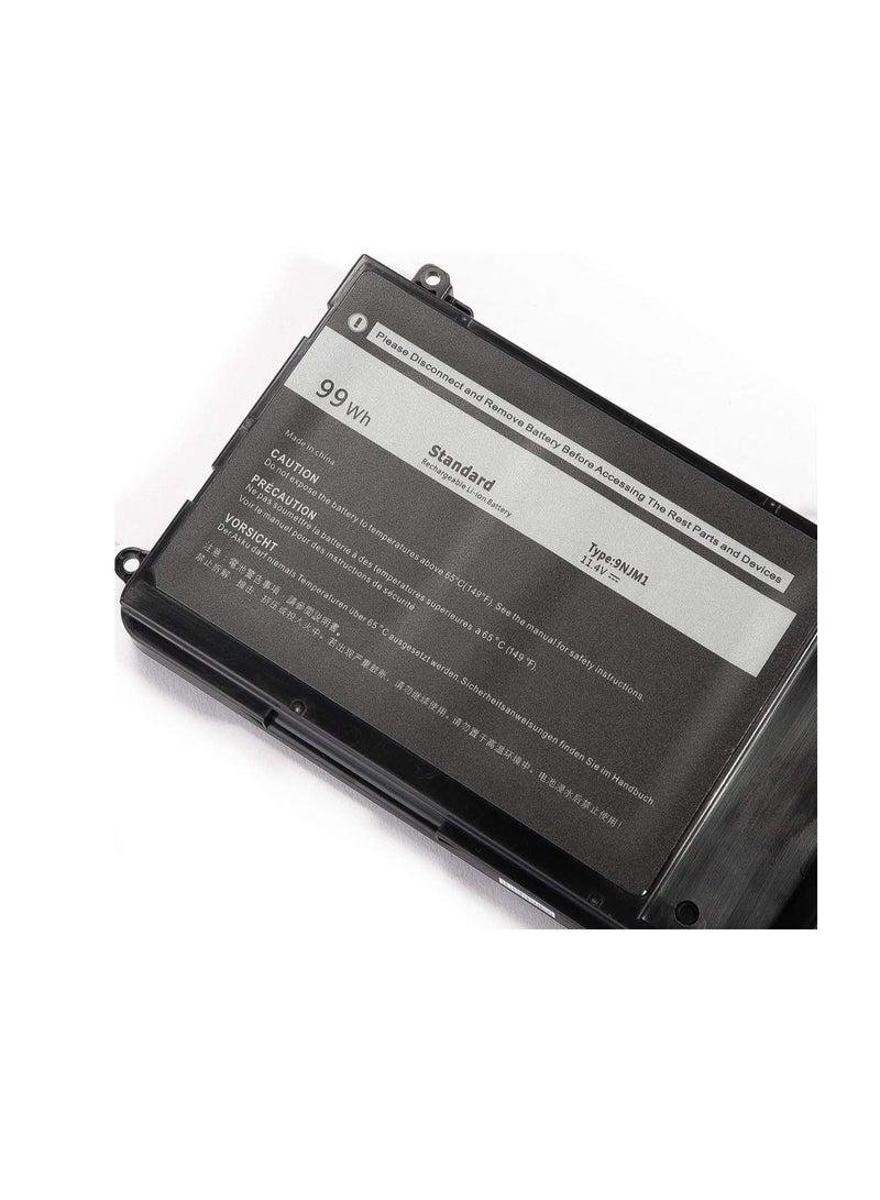Terabyte New 9NJM1 11.4V 99Wh 8820mAh Replacement Laptop Battery Compatible for Dell Alienware 17 R4 15 R3 MG2YH 9NJM1 01D82 - Image 2