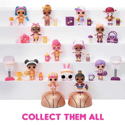 SMALL CLAP L*O*L All-Star Sports B.B.s Sparkly Basketball Series with 8 Surprises Age 3+ (Pink) - Image 5