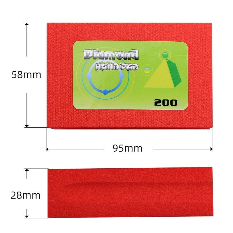 BSRTTOOL Electroplated Diamond Hand Polishing Pads 60-400 Grit Sanding Tile Stone Marble Concrete Wet Dry¡­ (Grit-200#) - Image 3