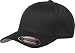 Flexfit Unisex Wooly Combed Twill Cap 6277 Black Adult XXL 7 38 8 - Image 2