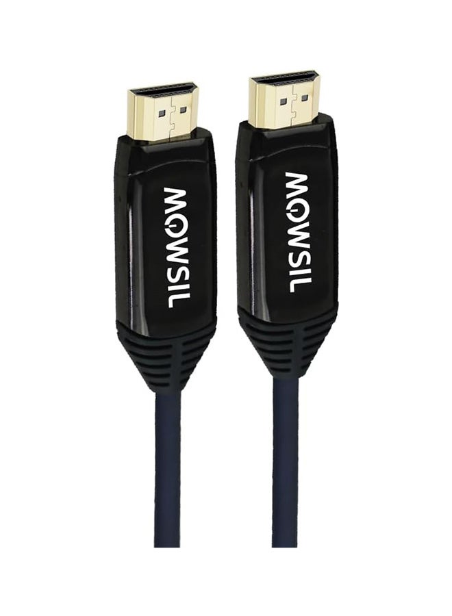 MOWSIL Mowsil Active Optical AOC-Fiber HDMI 8K 60Hz 2.1 Cable 10Mtr, Supported Resolution UHD 8K@60Hz Bandwidth upto 48 Gbps - Image 1