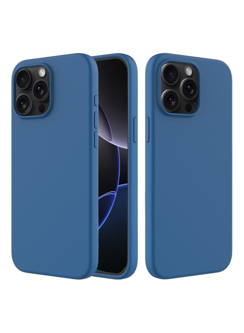 جومو ستور جراب سيليكون سائل لهاتف آيفون 15 برو ماكس (6.7 إنش) – ناعم الملمس، مقاوم للصدمات والخدوش – غطاء حماية كامل مع بطانة داخلية من الألياف الدقيقة – تصميم نحيف وأنيق - Image 2