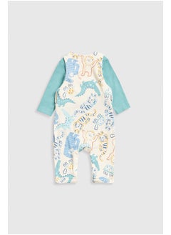 mothercare Jungle Dungarees and Bodysuit Set  - Image 1