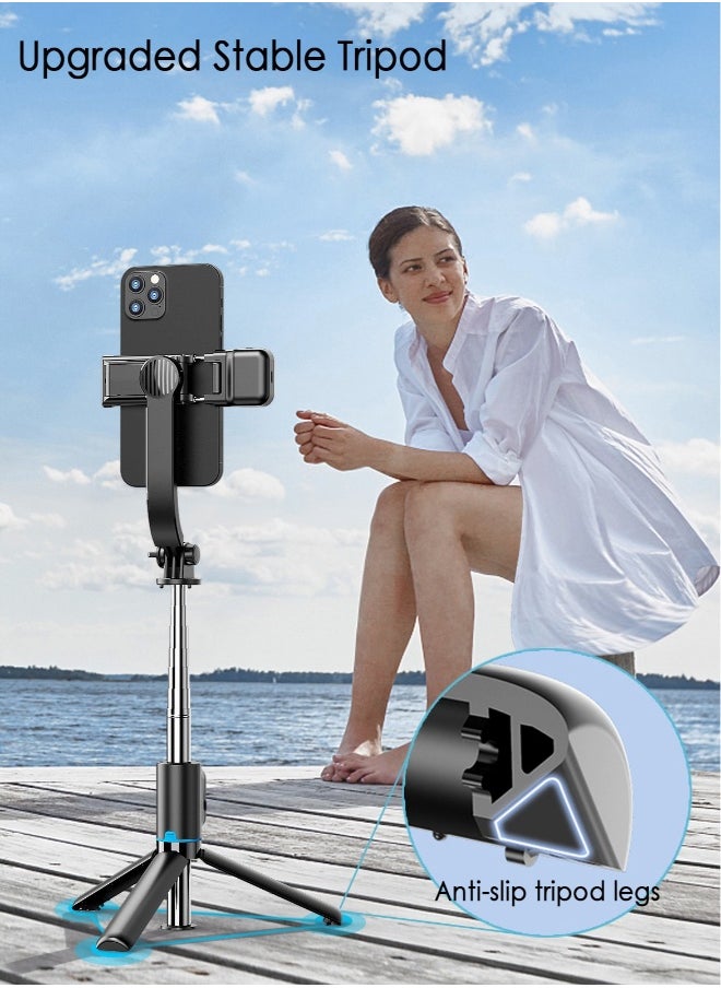 42" Selfie Stick Tripod with Fill Light, XQOOPS Extendable All-in-1 Phone Tripod Stand with Remote & Phone Holder, Cell Phone Tripod Stand for Taking Selfie Photo | Videos | Vlog During Travel