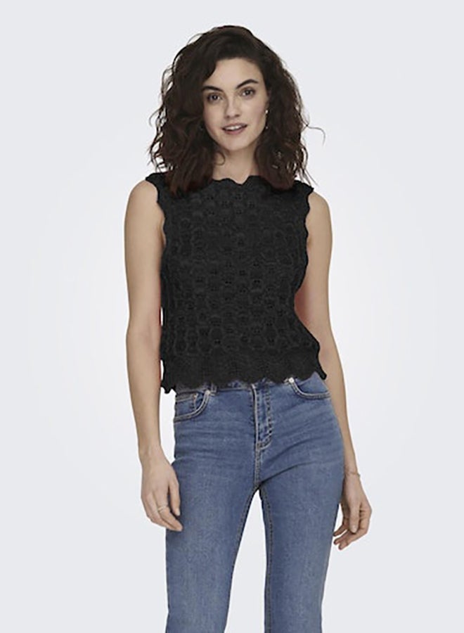ONLY ONLY Womens Luna Life O-Neck Knitted Tank Top  - Image 1
