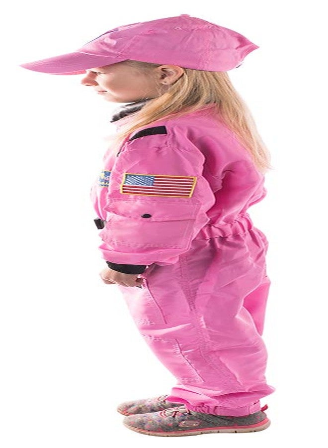 Aeromax Get Real Gear Dress Up for Kids, NASA Astronaut Pink Jumpsuit, Size 4/6 - Image 2