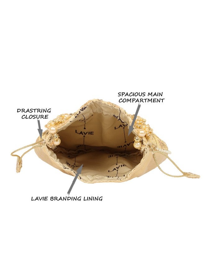 Lavie Women's Amara Round Potli Gold Ladies Purse Handbag - Image 5