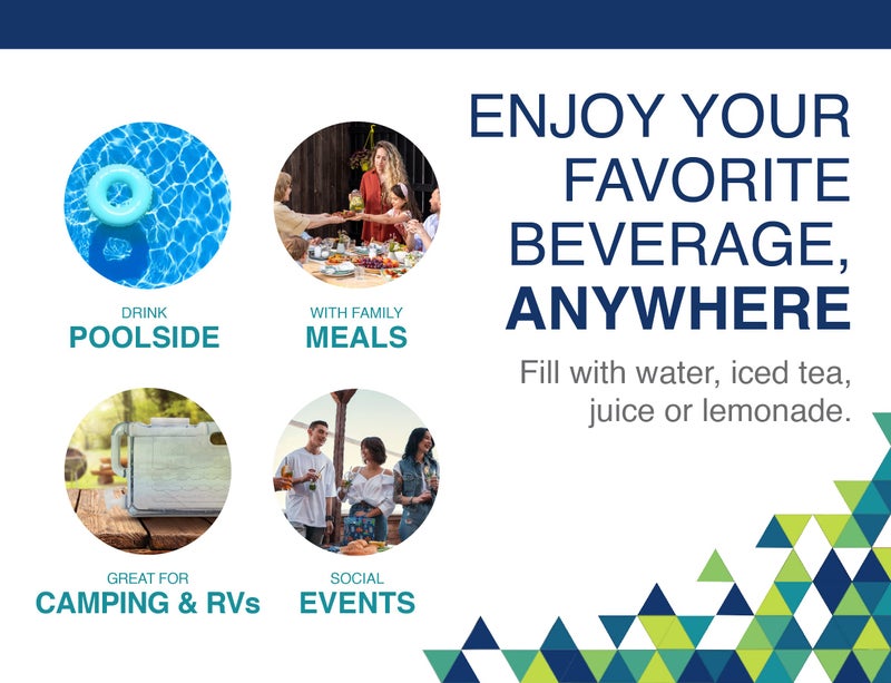 Arrow Home Products 3 Gallon Drink Dispenser for Fridge - Plastic Beverage Dispenser with Spigot for Easy Dispensing - BPA Free Plastic - Convenient Handle, Easy-Pour Spout - Image 4